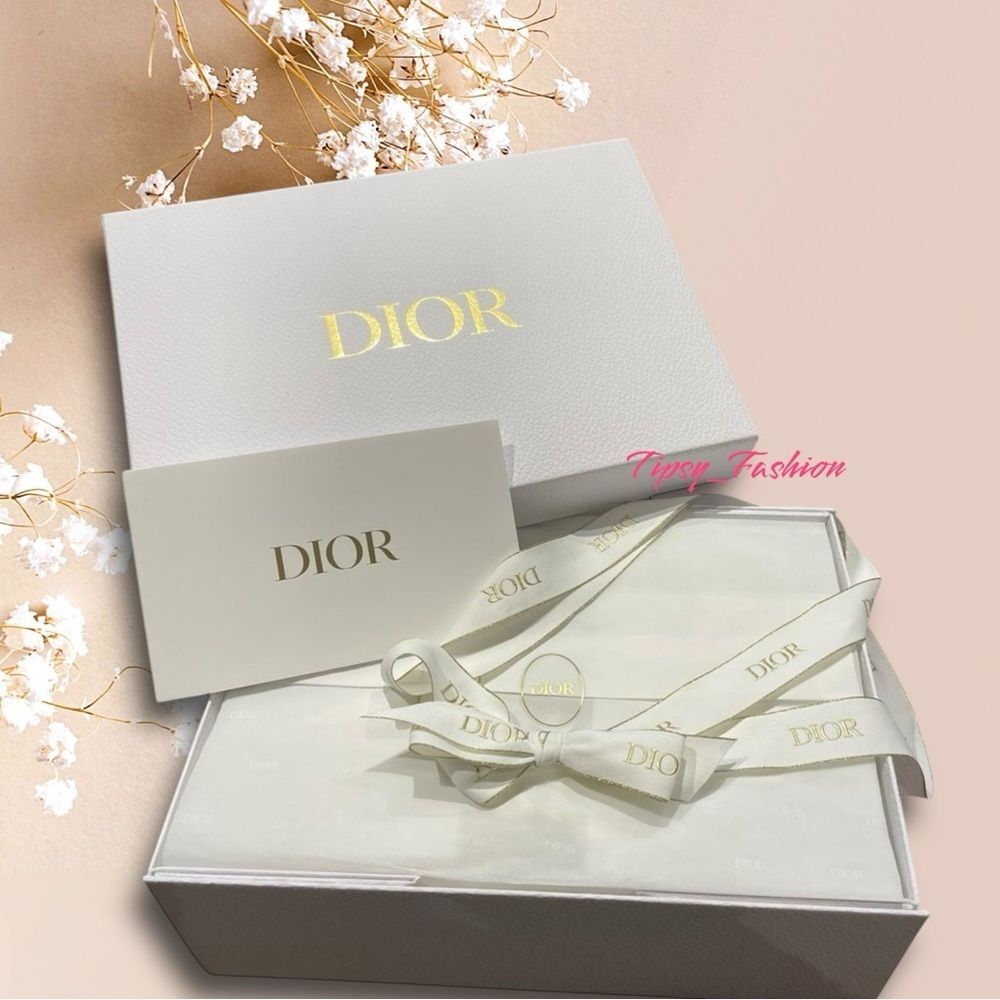 DIOR Gift Box Bundle Ribbon Box Card Tissue Paper NEW